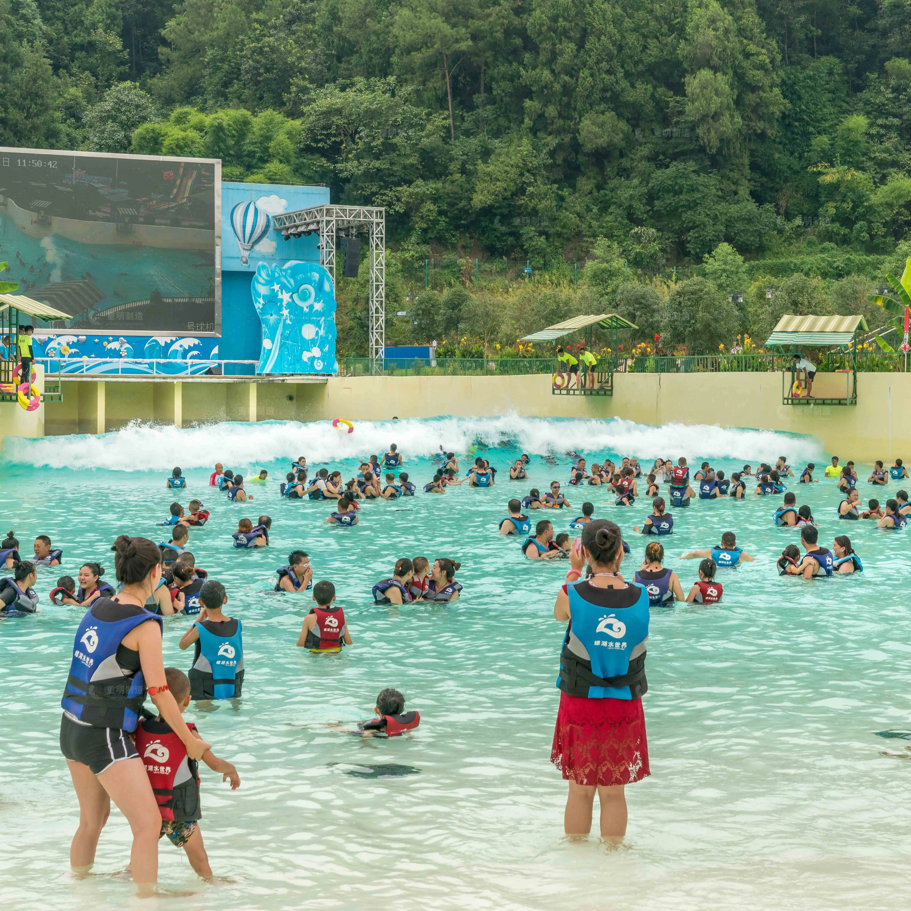 Cmwaterparks Vacuum Wave Generator Pool Summer Waves With Filter Pump Automatic Wave in Pool