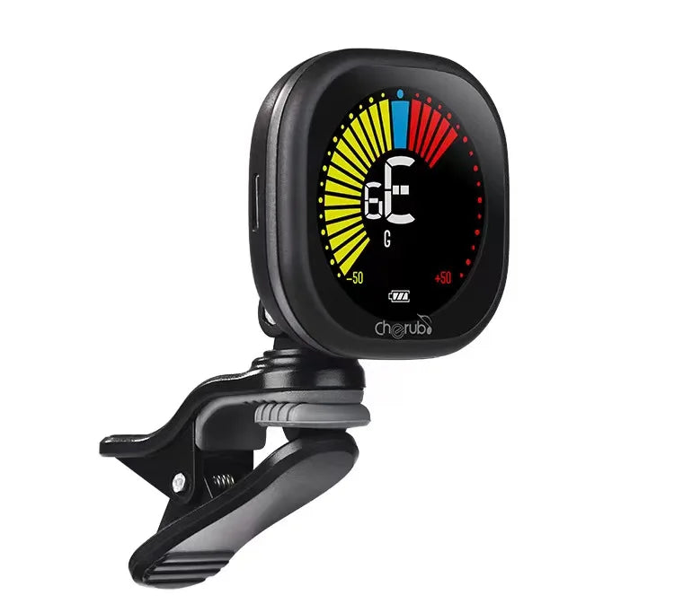 Hot Sale Clip WST-670 Rechargeable Clip-on Guitar Tuner with LCD Color Display