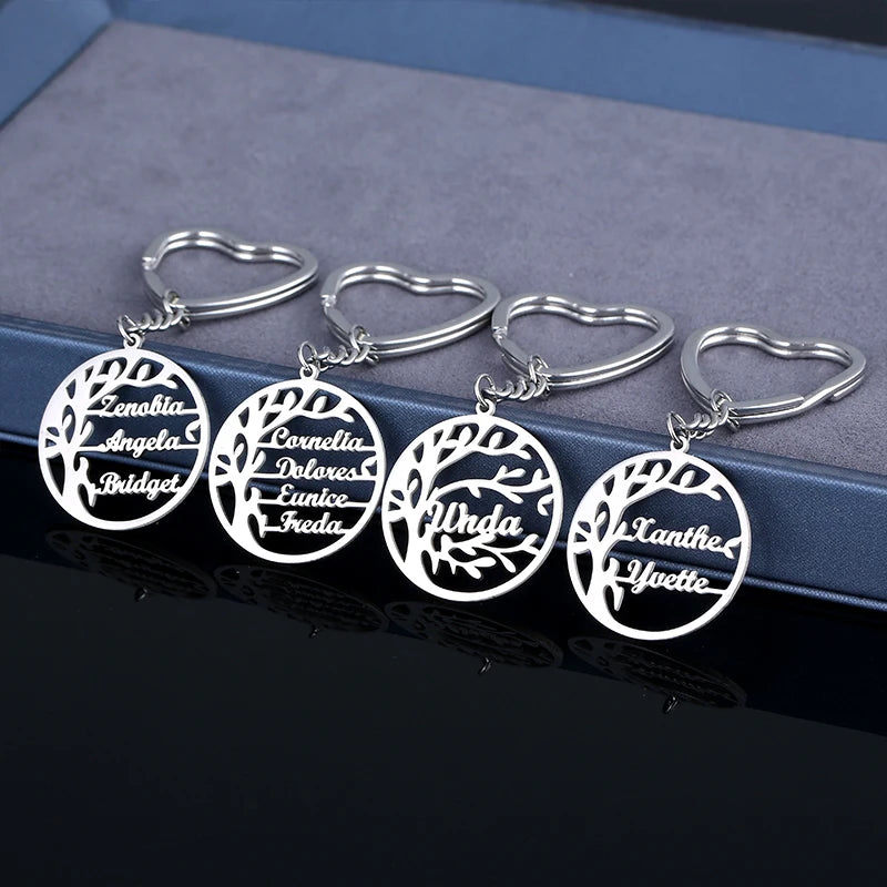 Pendant Name Necklace Whole Family Name Design for a Tree Pendant As Family Gift