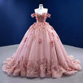 Jancember RSM67469 Elegant Flower Fashion  Pink Party Evening Ball Gown Dresses