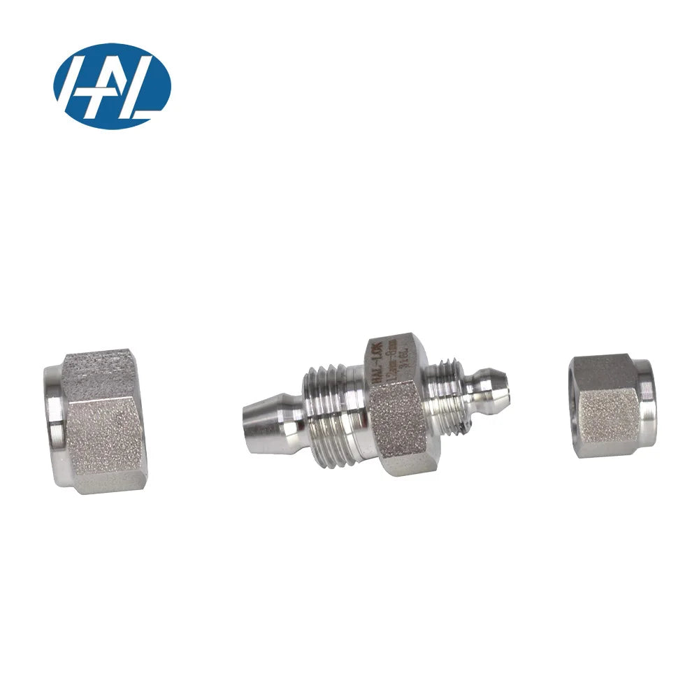 Stainless Steel Forged Polished Mini Pneumatic Connector Fittings Quick Twist Straight Union Air Compression