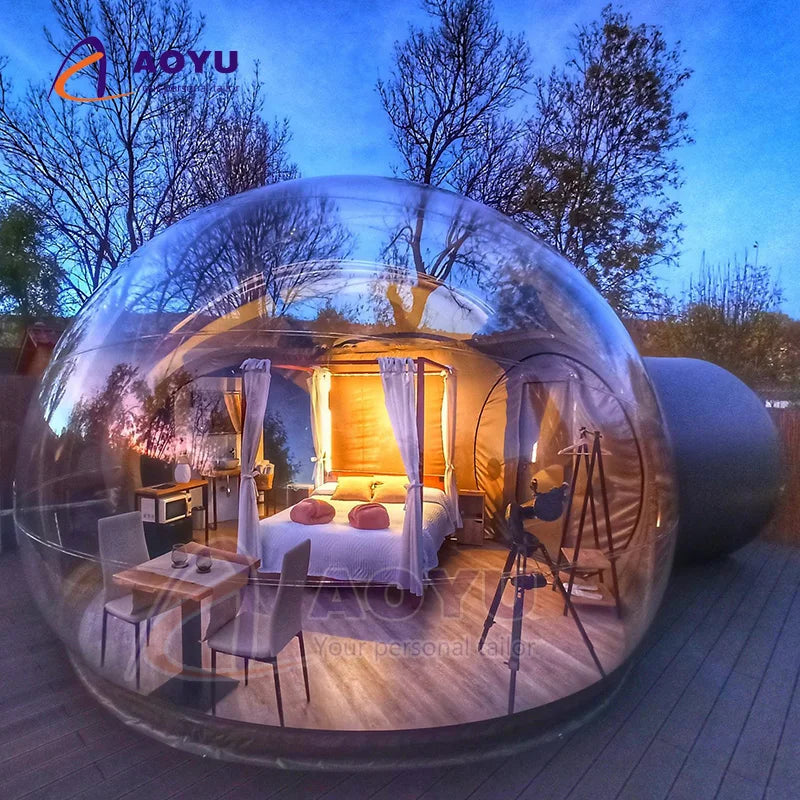 AOYU Factory Direct Luxury Hotel Tent Transparent Bubble Dome House for Resorts Premium Product Outdoor Dome