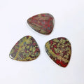 Hongzhuo Assorted Finger Dragon Blood Stone Guitar Accessories Picks Acoustic Guitar Ukulele Plectrum