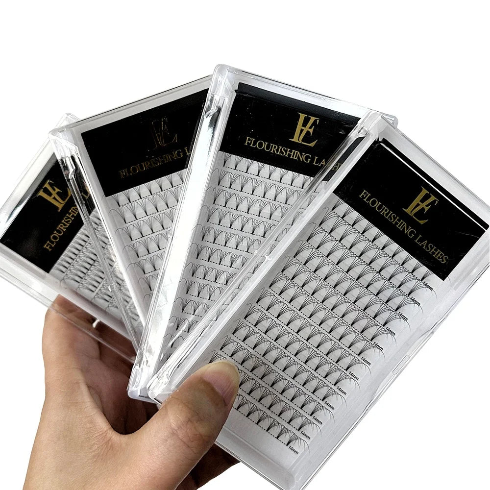 Qingdao Flourishing Lashes 10d 6d 5d 3d Pre Made Fans Lash Extensions Volume Fan Eyelashes