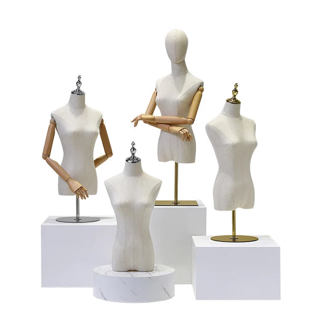 Women's Clothing Store Half Body Mannequin Props Female Table Shelf Clothing Store Full Body Dummy Display Stand