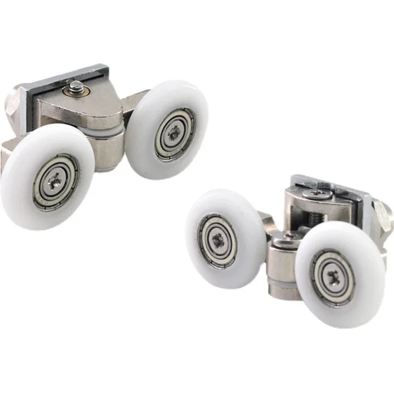 GOGO Old-fashioned Bathroom Trolley Wheel Glass Sliding Door Mute Pulley Shower Room Glidewheel Shower Room Accessories