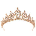 Hot Sale Elegant Vintage Prom Engagement Rhinestone Flower Wedding Crystal Bridal Tiara Crown