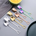 INS Creative Design 304 Stainless Steel Shovel Spoon for Fruit Dessert for Ice Cream Sugar Coffee Tea for Giveaways