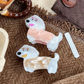 High Quality Customization Acetate Puppy Hair Claws Cute Stitching Animal Claw Clips Customized for Women