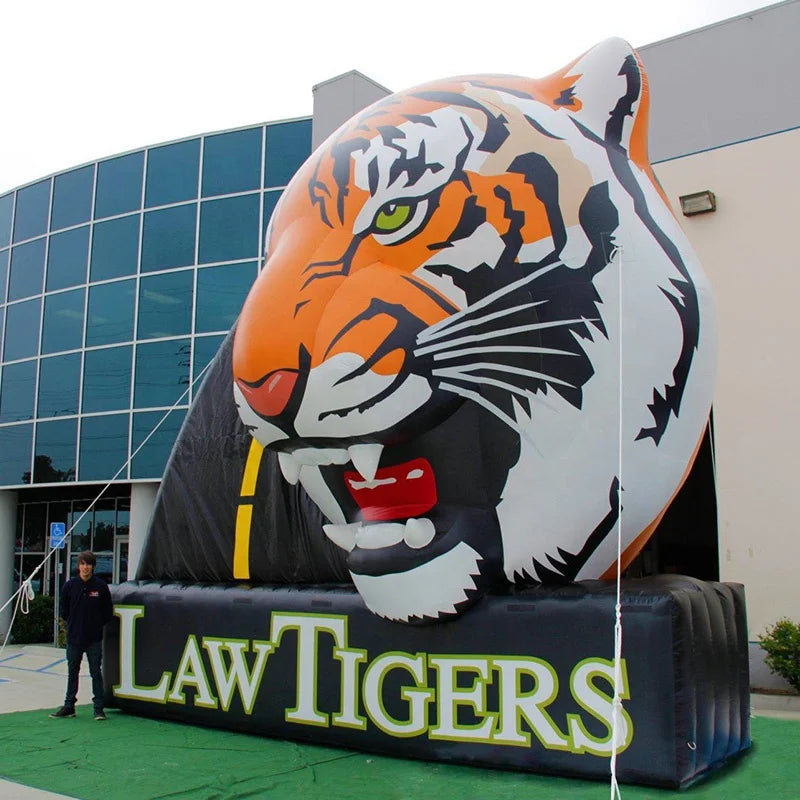 Advertising Inflatable Cartoon Customized Cute Inflatable Tiger Head Inflatable Small Animals for Event Decoration