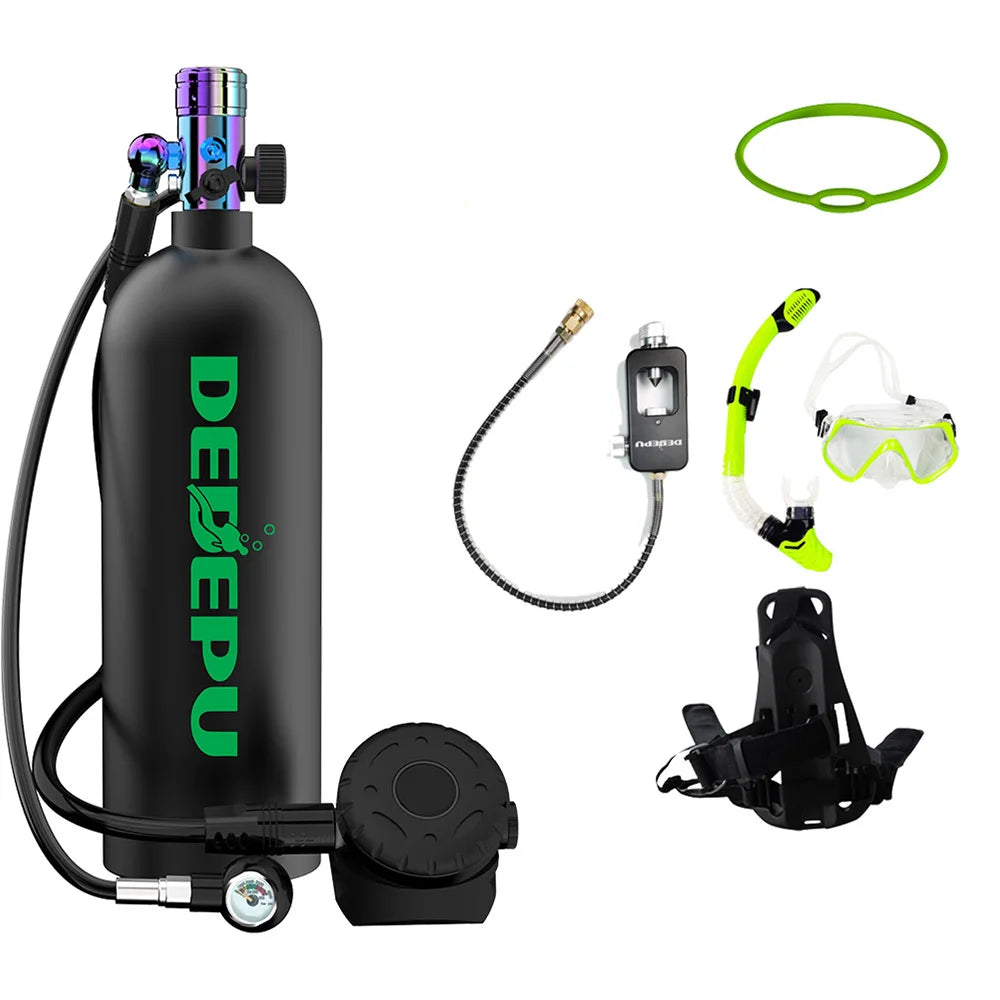 DEDEPU 4L 25-40 Mins  Emergency Rescue Kit Diving Rebreather Adult Diving Swimming scuba Adapter  Diving Oxygen Tank