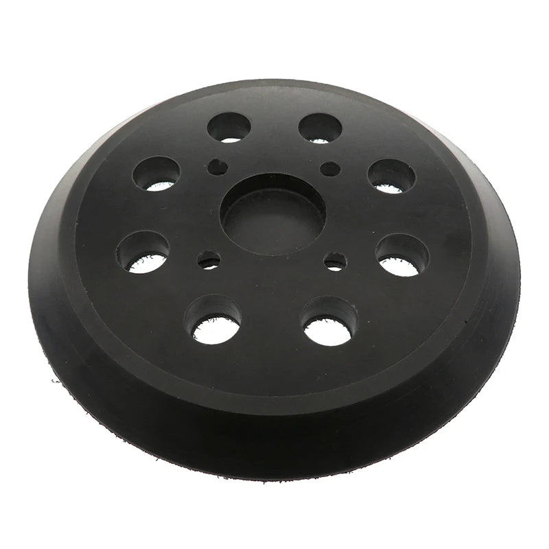 5Inch 123MM 8Holes 4Bolts Black PU Foam Hook and Loop Backup Backing Pad Sanding Pad for Polishing Grinding