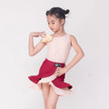 GTY Latin Dance Dress Advanced Sense 2023 New Summer Girls Practice Performance Children Separate Suit