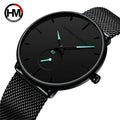 Hannah Martin HM-100G  2140 Men Male Watches Quartz  Hollow-carved Wholesale Trendy Watch Meski Business Wristwatch