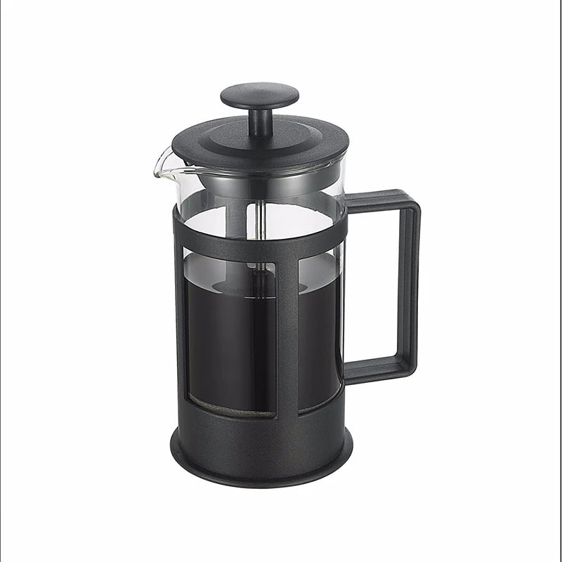 Wholesale 350ml French Coffee Tea Maker High Temperature Resistant Glass French Press with Various Colors to Choose From