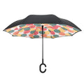 Creative Hook Self-standing Double Layer Magic Windproof Manual Car Inverted C Handle Reverse Umbrella Travel Umbrellas Rain