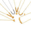 Customized New Arrival 18K Gold Plated Flowers Necklace Eco-friendly Hypoallergenic Stainless Steel Trendy Link Light Luxury