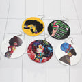 Boucles D'oreilles Jewelry Big Circle Newest Printed Handmade African Women Elephant Afro Wooden Earrings African Drop Earring