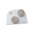 Quick Change Diamond Segment Polishing Pad Lavina Metal Bond Diamond Double Dots Buttons Pucks Concrete Floor Grinding Plate