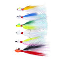TOPRIGHT RJ007 7g/10g/14g/21g Bass Fishing Lure Saltwater Bucktail Jig Lure Bucktail Jig for Stripers