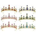 Silver Big Rhinestone Crystal Rhinestone Party Wedding Hair Jewelry Accessories Birthday Tiaras Infantil Crown Women