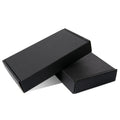 50pcs Moq Fast Shipping Sturdy Durable Black Plain Paper Shipping Box