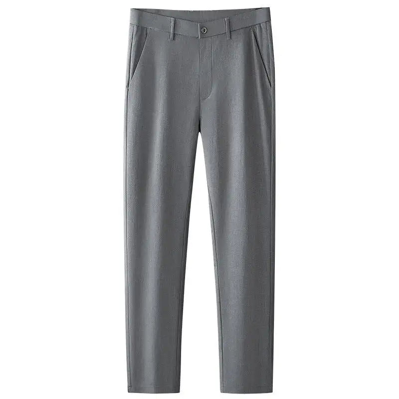 Wholesale Suit Pants Men's Business Formal Pants Summer Drape Embroidery Elastic Waist Casual Men's Pants