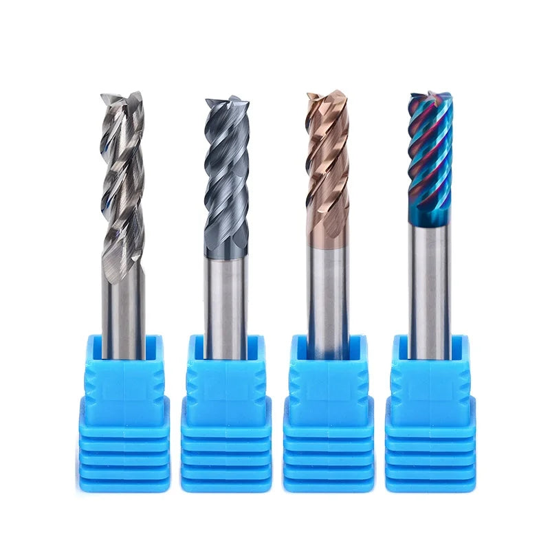 JR CNC Cutter Tool Milling Cutter Square Face End Mill HRC 45/55/60/70 Solid Carbide End Mill for Metal