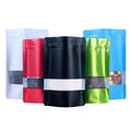 Doypack Zip Lock Plastic Resealable Custom Mylar Bag Packaging Ziplock Stand up Pouch with Zipper