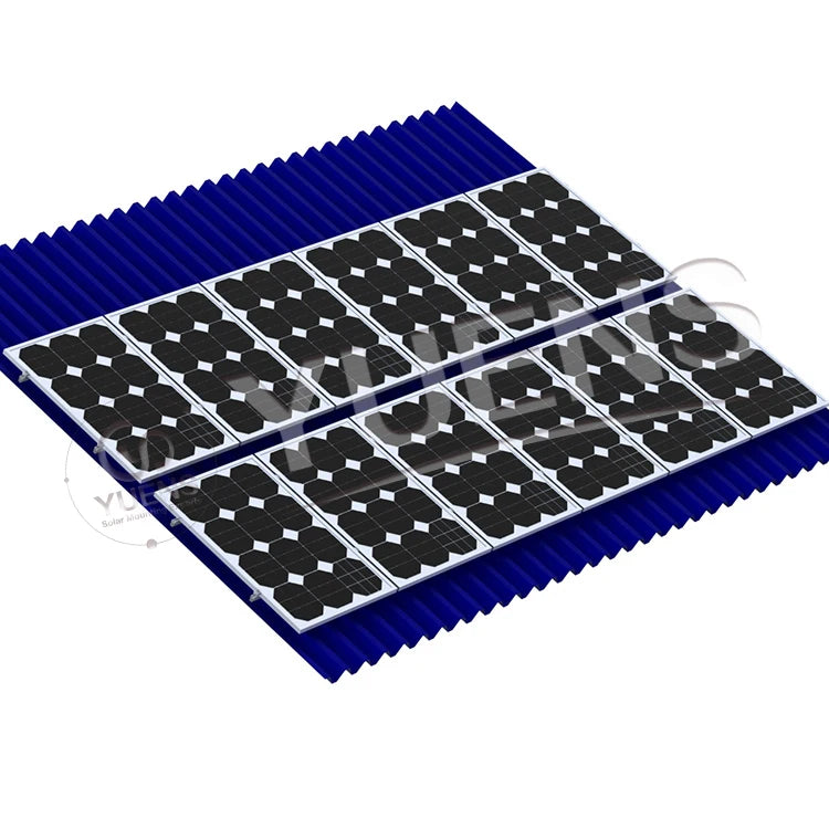 Solar  Pv Metal Trapezoid Roof Racking l Feet   Mount Mounting Energy System for Metal Roof