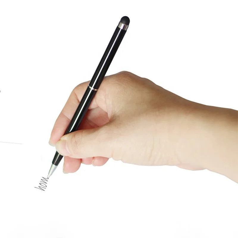 Best Price 2-in-1 Touch for Stylus Ballpoint Pen Slim Metal Body for Tablet PC & Smart Phone Gift