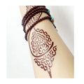 Stock Ready to Ship Waterproof Ink Arabic Woman Style Body Art Henna Tattoo Stickers Temporary 15x21cm 3-7 Days CE Certified