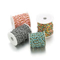 1 Meter Stainless Steel Enamel Eye Shaped Chains Bulk for DIY Jewelry Making Necklaces Supplies Bracelets Accessories