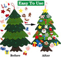 Eco-friendly Felt Christmas Tree for Kids Handmade Home Wall Hanging Decorations 71x110cm Customized Logo