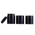 1 oz 2 oz 4 oz 6 oz 8 oz 10 oz 12 oz 16 oz 32 oz clear Amber White Black Double Wall Flat Pet Plastic Jar with Aluminium Lid