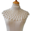 RL-169 Wholesale Handmade Woven Women Body Jewelry Hollow Pearl Shawl Necklace Tassel Body Chain