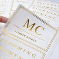 Custom logo Branding Label Sticker Cosmetic Business Label Sticker Thank You Card Business Card Packaging Box for Your Business