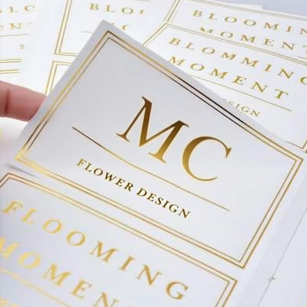 Custom logo Branding Label Sticker Cosmetic Business Label Sticker Thank You Card Business Card Packaging Box for Your Business