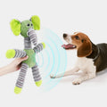 Pet Toys Dog Molar Cleaning Bite Resistant Cartoon Elephant Bear Pig Plush Animal Squeaky Dog Plush Toy