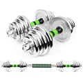 Electroplate Gym Free Weights Fitness 20kg Dumbbell Set Adjustable Convertible 50kg Barbell Dumbbell Set Custom Wholesale Custo