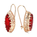 2022 New Crystal Ear Studs 585 Rose Gold Fashion Earrings Jewelry Gemstones Accessories for Women Girls Party Gifts