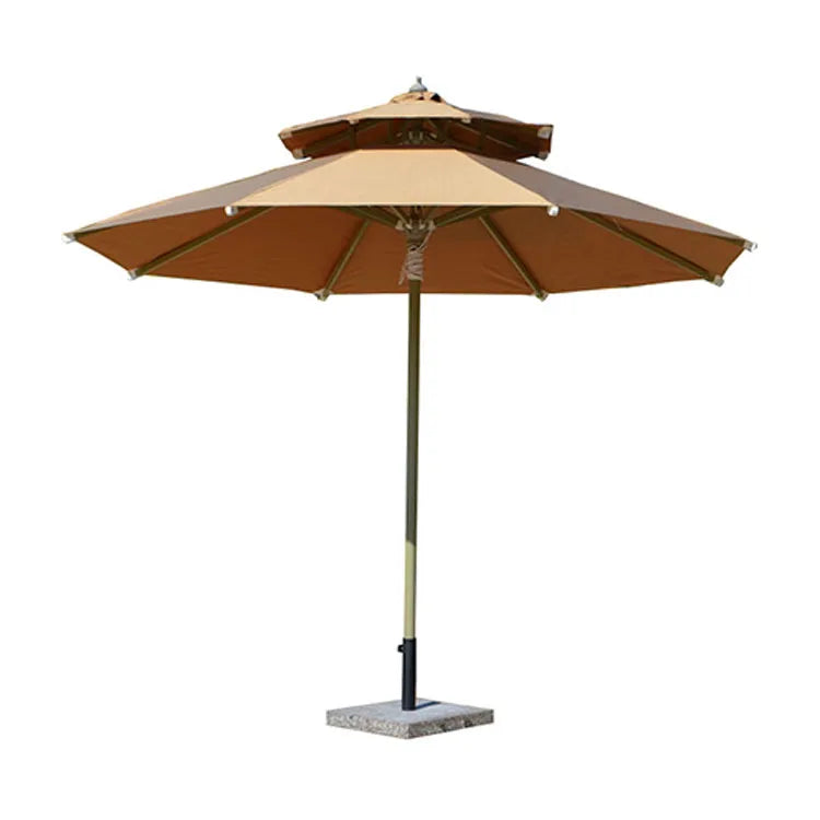 FEAMONT Customized 6K Hand Cranked Steel Straight Sunshade Outdoor Garden Patio Umbrella Beach Umbrella