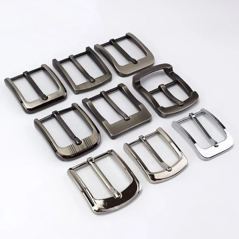 Meetee 35/40mm Men's Women's Belt Head Leather Craft Accessories Alloy Pin Belt Buckle