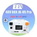 EU Stock EEL V6-Pro Hydraulic-Magnetic Breaker and Fuse 48V JK-V19 200A BMS DIY Battery Box with 4.3 Inch LCD for Lifepo4 Cells