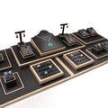 A1 Wholesale Cardboard Custom Logo Jewellery Display Stand Set for Bracelet Necklace Ring Earring-Multi Size Options