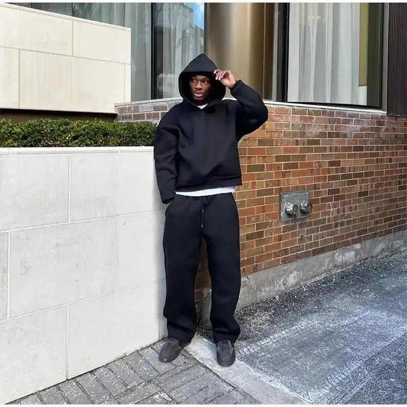 New Winter Collection Drop Shoulder Regular Fit Pullover Hoodie Windproof Breathable Made Polyester/Cotton Manufactured Hoodie
