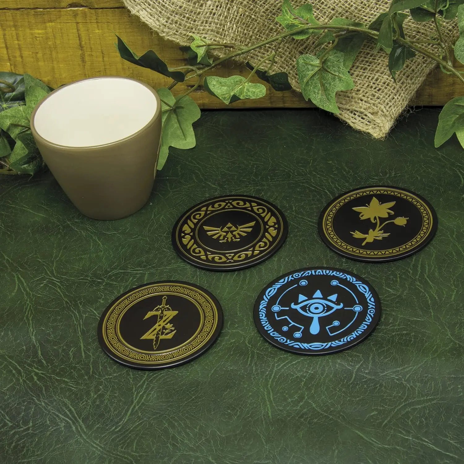 Custom the Legend of Zelda Metal Coasters Printed Aluminum Coasters Cup Coasters Metal Crafts Product