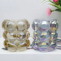 Creative Glass Aromatherapy Candle Jars Colorful Wave  Candle Cup without Lid Home Decoration Hand Made Valentine's Day