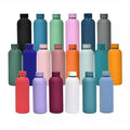 Portable Leak Proof Insulated Water Bottles Stainless Steel Sports Jug Travel Termos Camping Canteen Rubber Vacuum Thermos Flask