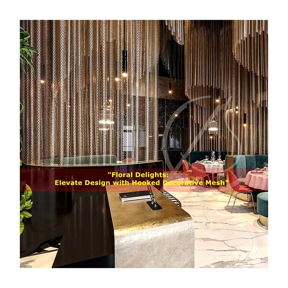 Curtain Fire Mesh Decorative Screen Safety Spark Guard Metal Fireplace Accessory Set with 3mm-10mm Mesh Customizable Color